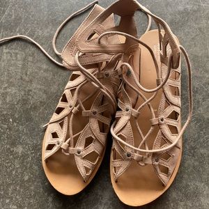 Lace up sandals